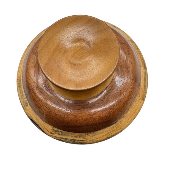 Handcrafted Wooden Urn or Container With Dog Silhouette Inlays 12"H x 9"W - Picture 7 of 7